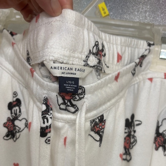 Disney Kids Pajama Set - White with Black and Red - Picture 3 of 8